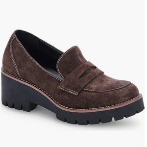 New BLONDO Dulce Waterproof Loafer Pump (Women) brown size 10 penny